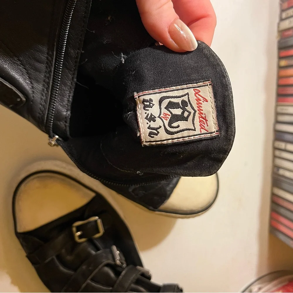 Ash Black Leather High Tops - Picture 3 of 4